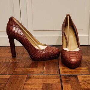 Michael Kors Ethel Pump, Brandy, Size 7